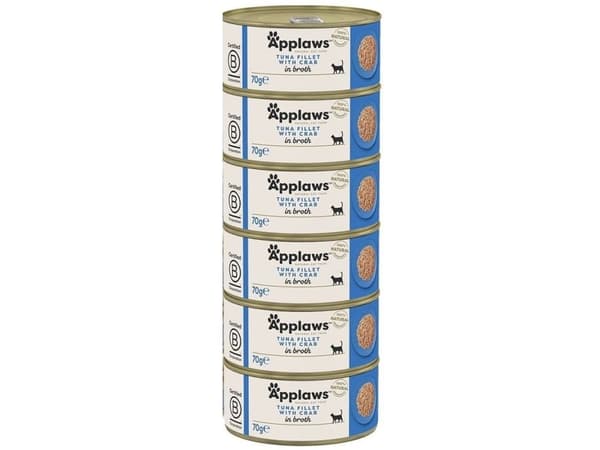 Applaws Cat Tin Tuna with Crab 6x70g