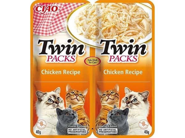 Inaba Foods INABA CAT TWIN kylling med krabbe - kattedelikatesse 2 x 40 g