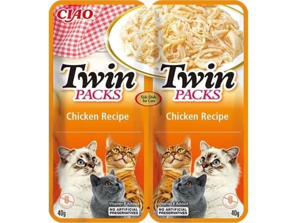 Inaba Foods INABA CAT TWIN kylling med krabbe - kattedelikatesse 2 x 40 g