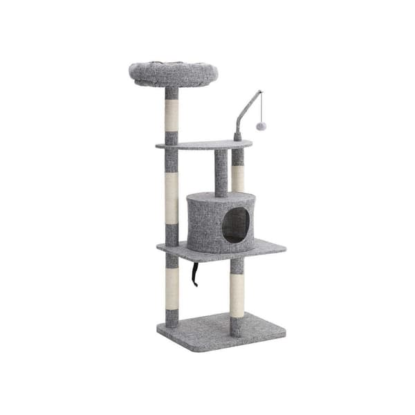 Ripestolpe i lin 136 cm Lys gr�