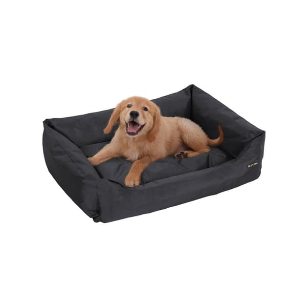 Lettstelt hundeseng sort XXL
