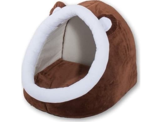 GO GIFT kennel kattbädd - brunvit - 40x45x34 cm
