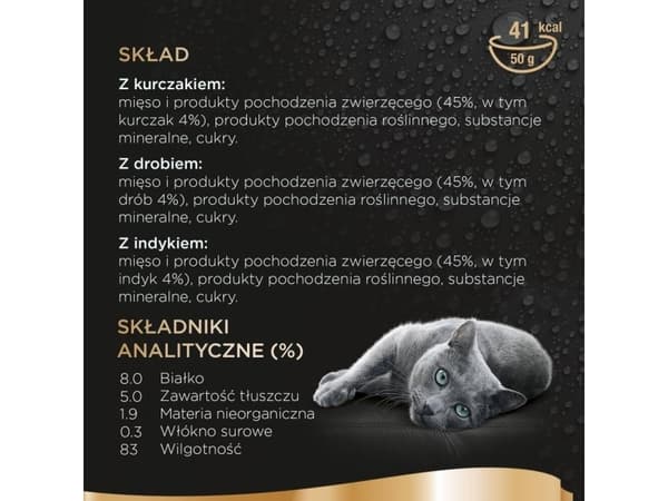 SHEBA påsar i sås med fjäderfämak - våtfoder för katter - 50x50 g