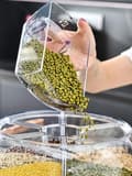 Miniatyrbillede 7 af 9: Rotationsdispenser til opbevaring og dispensering af foder og spirer - 6 rum