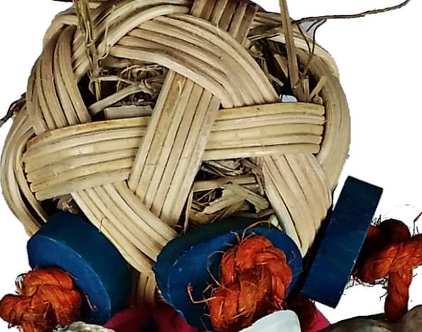 Wicker Diversity - Leksak för små och medelstora papegojor, högsta kvalitet