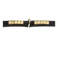 Miniatyrbillede 7 af 8: Dog collar Gloria Duna Black Golden (40 x 2 cm)