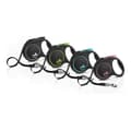 Miniatyrbillede 2 af 3: Dog Lead Flexi BLACK DESIGN 5 m Size S Silver