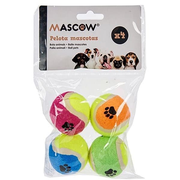 Dog toy Mascow MC1010A(PHB) Multicolour Polyethylene polypropylene ABS Ball Ø 4,5 cm (12 Units)