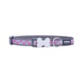 Miniatyrbillede 2 af 2: Dog collar Red Dingo STYLE HOT PINK ON COOL GREY 31-47 cm