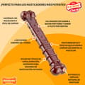 Miniatyrbillede 2 af 5: Bone Nylabone Brown Bacon L