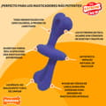 Miniatyrbillede 2 af 5: Bone Nylabone Blue Bacon L
