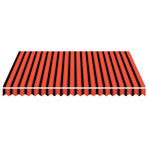 Markisduk orange och brun 300x250 cm
