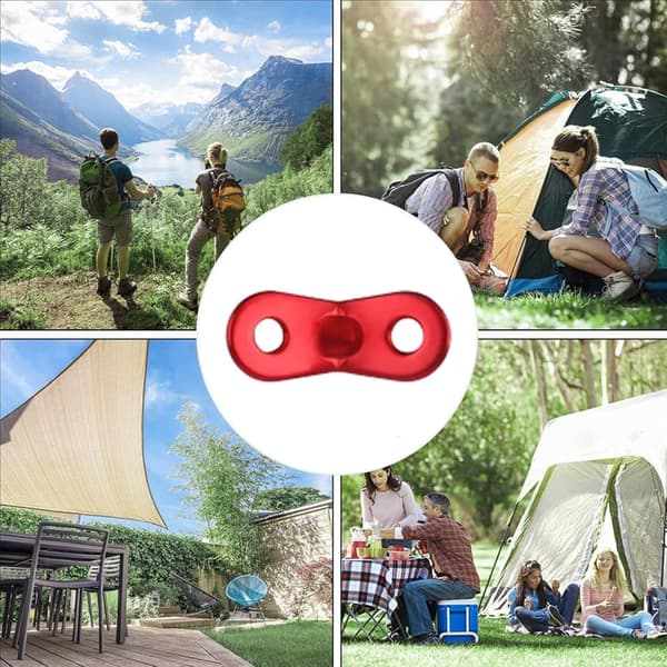 40 stycken repspännare vindspännare campingtillbehör repspännare för tält presenning markis vandring röd