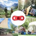 Miniatyrbild 5 av 5: 40 stycken repspännare vindspännare campingtillbehör repspännare för tält presenning markis vandring röd