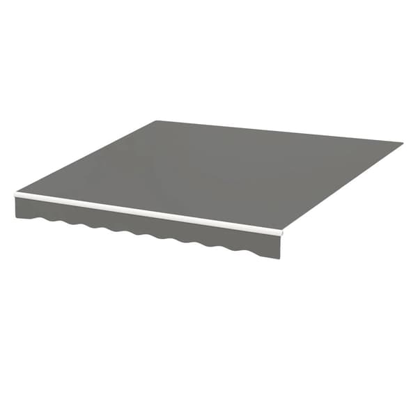 Vandtæt Utrækkelig Markisedug, Holdbart Oxford Materiale, UV Beskyttelse,3x2,5m, Grå