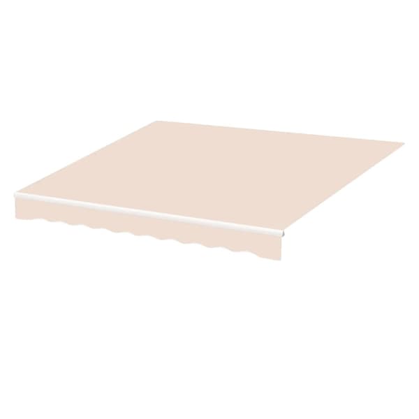 Vattentät utdragbar markisduk, hållbart Oxford-material, UV-skydd,Beige, 2,5x2m