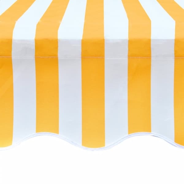 vidaXL Markiseduk 450x300 cm oransje og hvit