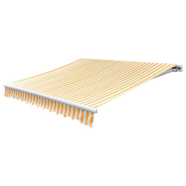 vidaXL Markiseduk 450x300 cm oransje og hvit