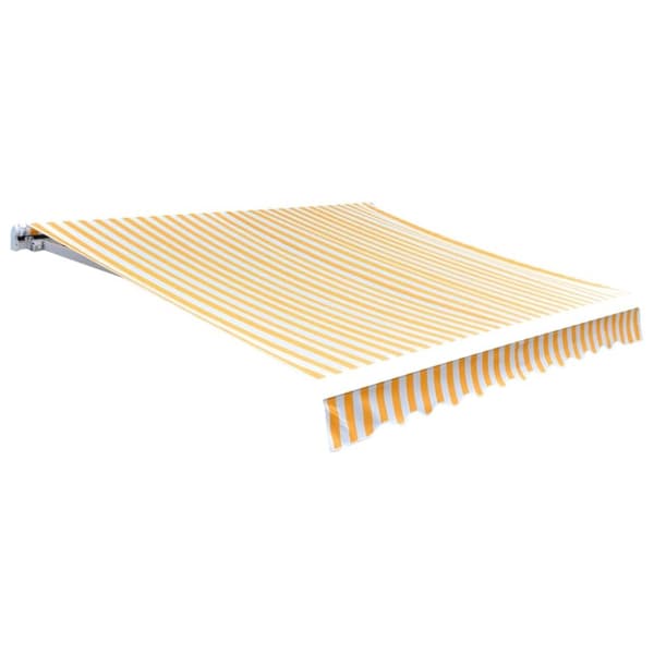 vidaXL Markiseduk 450x300 cm oransje og hvit