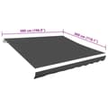 Miniatyrbilde 5 av 5: vidaXL Markiseduk 500x300 cm antrasitt