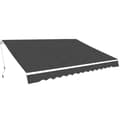 Miniatyrbilde 1 av 6: vidaXL Foldbar markise manuell 500 cm antrasitt