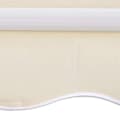 Miniatyrbilde 5 av 6: vidaXL Foldbar markise manuell 300 cm kremhvit