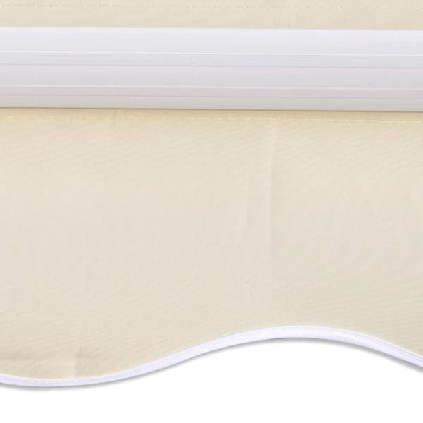 vidaXL Foldbar markise manuell 300 cm kremhvit