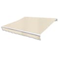 Miniatyrbilde 1 av 6: vidaXL Foldbar markise manuell 300 cm kremhvit