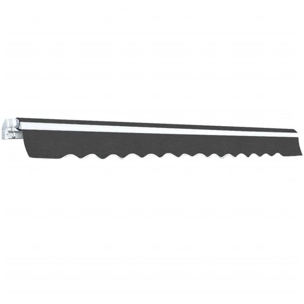 vidaXL Foldbar markise manuell 450 cm antrasitt