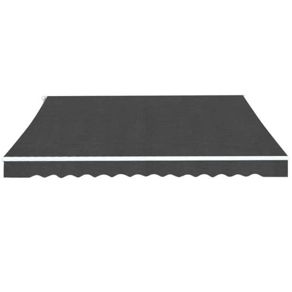 vidaXL Foldbar markise manuell 450 cm antrasitt
