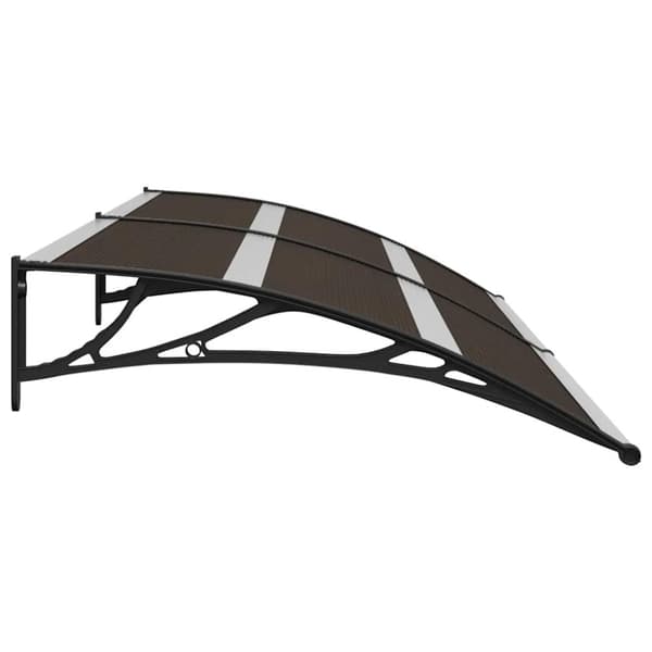 vidaXL Skjermtak svart 240x75 cm PC
