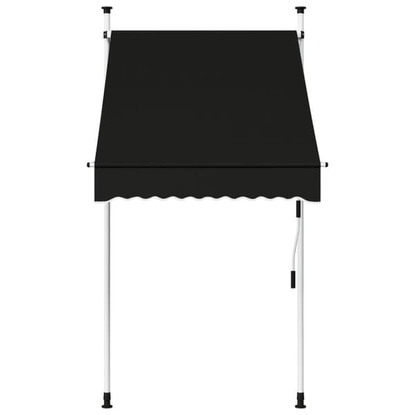 vidaXL Markis manuellt infällbar 100 cm antracit
