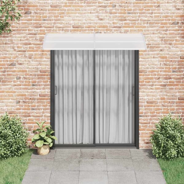 vidaXL Skjermtak grå og gjennomsiktig 200x75 cm PC