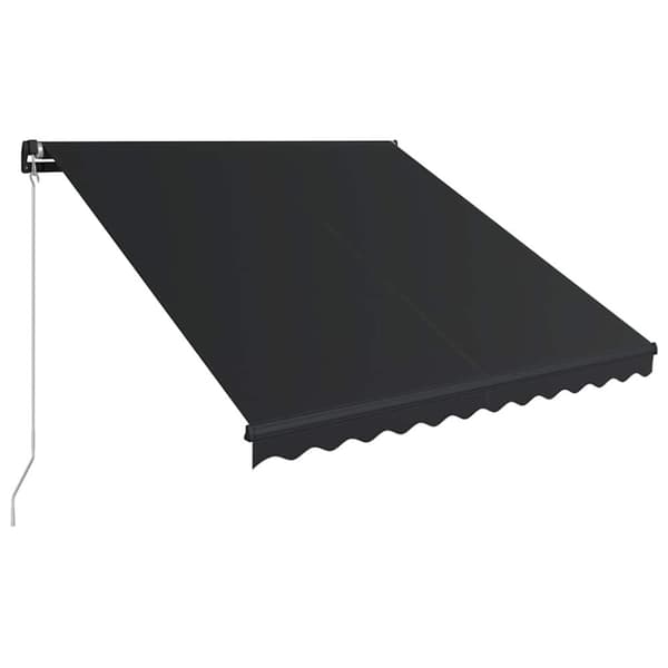 vidaXL Manuaalisesti kelattava markiisi LEDillä 300x250 cm antrasiitti