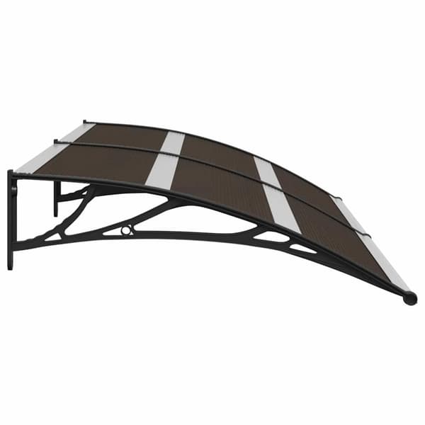 vidaXL dørbaldakin 200x75 cm polycarbonat sort