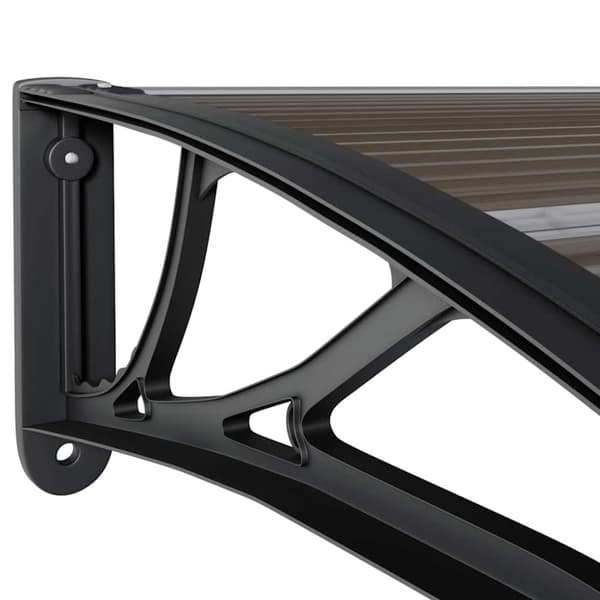 vidaXL dørbaldakin 200x75 cm polycarbonat sort