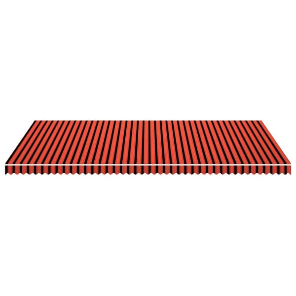 vidaXL markisedug 600x300 cm kanvas orange og brun