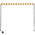 Miniatyrbilde 6 av 9: vidaXL Uttrekkbar markise med LED 250x150 cm gul og hvit