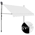 Miniatyrbillede 1 af 8: vidaXL markise m. LED-lys manuel betjening 250 cm cremefarvet