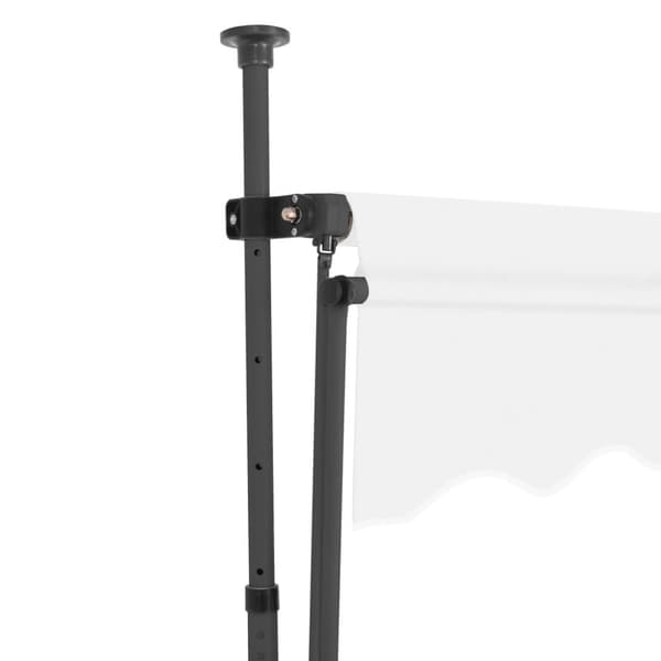 vidaXL Manuell uttrekkbar markise med LED 300 cm kremhvit