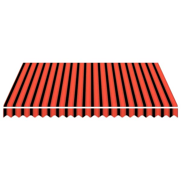 vidaXL Markiseduk oransje og brun 300x250 cm