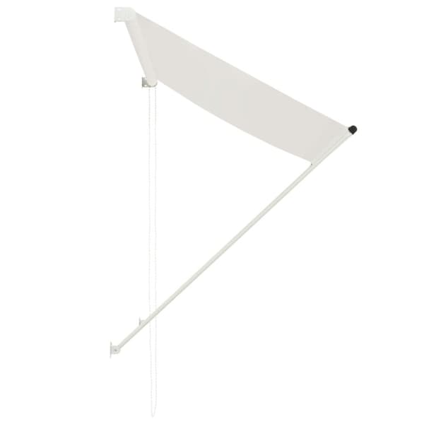 vidaXL Sisäänkelattava markiisi 100x150 cm kerma