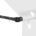 Miniatyrbilde 5 av 8: vidaXL Manuell uttrekkbar markise med LED 150 cm kremhvit