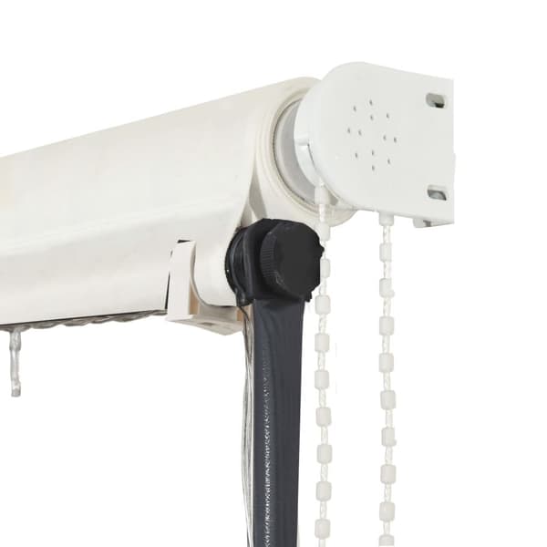 vidaXL Uttrekkbar markise med LED 250x150 cm kremhvit