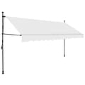 Miniatyrbillede 2 af 8: vidaXL markise m. LED-lys manuel betjening 350 cm cremefarvet