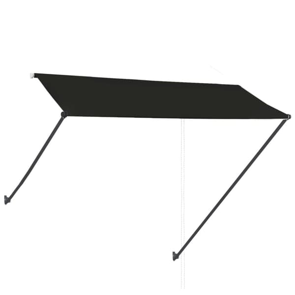 vidaXL foldemarkise med LED 300x150 cm antracitgrå