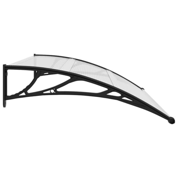 vidaXL Entrétak svart och transparent 150x75 cm PC