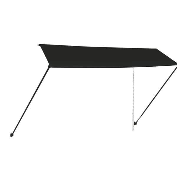 vidaXL Markis med LED 350x150 cm antracit