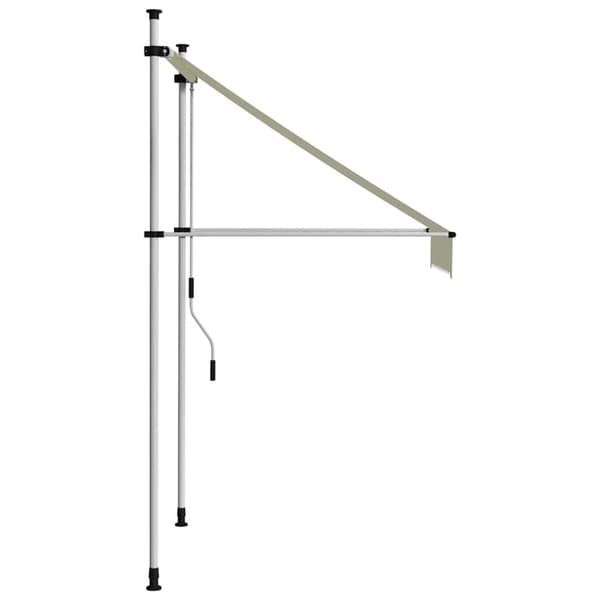 vidaXL foldemarkise med manuel betjening 100 cm cremefarvet