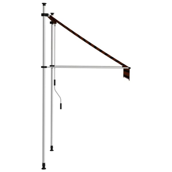 vidaXL Manuell uttrekkbar markise 100 cm oransje og brun
